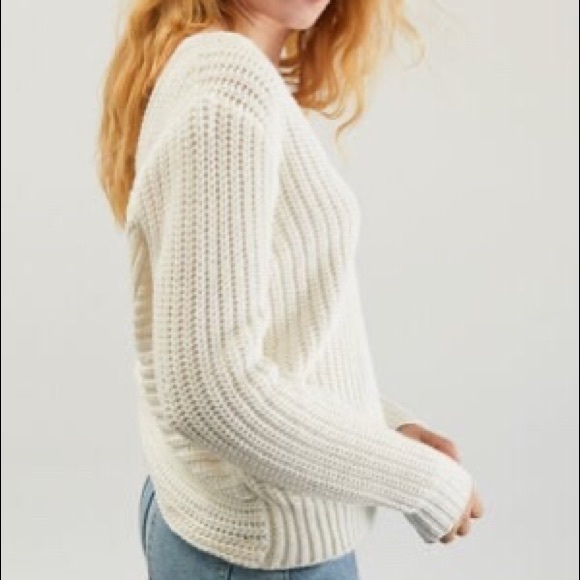 NWOT LA HEARTS / PACSUN Twist Ribbed Knit Chunky Cropped Sweater Camel M - Picture 4 of 8